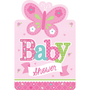 8 Einladungskarten Welcome Little One - Girl mit Umschl�gen 15,8 x 10,8 cm