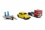 Jada Toys 253111005 - Transformers 3-er Set Spielzeugautos, 4cm