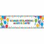 Folienbanner Brilliant Balloons personalisierbar 165 x 50,8 cm 