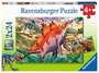 Ravensburger 05179 - Wilde Urzeittiere Puzzle, 2x24 Teile 
