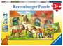 Ravensburger 05178 - Ferien auf dem Pferdehof Puzzle, 2x12 Teile 