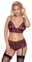 Cottelli Lingerie - Damen Dessous-Set, Gr. 3XL/4XL