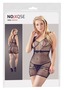 Mandy Mystery Lingerie - Damen Dessous Netzkleid, Gr. S-L