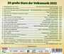 20 gro�e Stars der Volksmusik 2022 [CD]