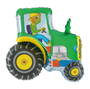 Traktor gr�n - Folienballon - 59 cm 