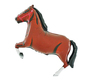 Pferd Dunkelbraun - Folienballon - 56 cm 