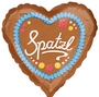 Spatzl Herzform - Folienballon - 39 cm 