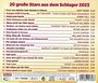 20 Gro�e Stars Aus Dem Schlager 2023 CD