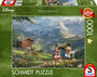 Disney Mickey & Minnie in den Alpen - 1000 Teile Puzzle - Thomas Kinkade 