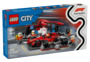LEGO� City 60443 - F1� Boxenstopp mit Boxencrew und Ferrari Flitzer (322 Teile)