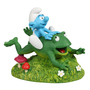 Schlumpf auf Frosch - Figur