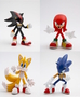 Sonic the Hedgehog - Sammelfiguren Set mit Sonic, Shadow, Knuckles und Tales 