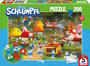 In Schlumpfhausen - 200 Teile Puzzle mit Add-on (2 Figuren) 