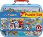 Verkehrsmittel - Puzzle-Box, 2x26, 2x48 Teile im Metallkoffer 
