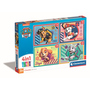 Clementoni 21526 - Paw Patrol - 4 in 1 Puzzle Supercolor 