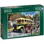 Jumbo Spiele 11260 - Falcon Deluxe - Catching The Bus - 500 Teile Puzzle 