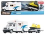 METAL World - Camper Pullback + Anh�nger + Schneescooter - 23,5 cm 