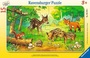 Tierkinder des Waldes - Rahmenpuzzle - 15 Teile