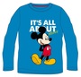 Disney Mickey Mouse - Blau Langarm T-Shirt f�r Jungs - Gr��e 122 