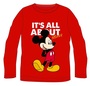 Disney Mickey Mouse - Rot Langarm T-Shirt f�r Jungs - Gr��e 116 