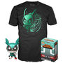 Funko 12221 - Pop! & Tee My Hero Academia Deku with Helmet M 