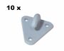 10 St�ck - Dreiloch - Planenhaken - Kunststoff - Netzhaken 