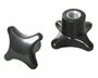5 Stck Kreuzgriffmutter M12 - DIN 6335 Kreuzmutter Stahlgewinde  63 mm