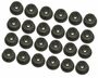 24 x Rundknopf  20/25 mm f�r 6 - 8 mm Seil Expanderseil - Planenknopf 
