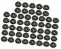 50 x Rundknopf  20/25 mm f�r 6 - 8 mm Seil Expanderseil - Planenknopf 