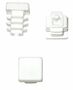 20 x Lamellenstopfen Vierkantrohrstopfen 10 x 10 mm (Auen) Stopfen WEISS