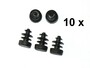 10 x Lamellenstopfen Rundrohrstopfen  12 mm (Auen) Stopfen SCHWARZ