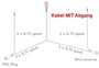 Aspck Multipoint 2 - Leuchten Set - 13polig - Hauptkabel 7 Meter mit 2 x 4,7m DC Abgang