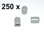250 x Kappe f�r Rundrohr D=8 mm L=12 mm grau PVC 