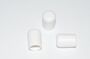 50 x Kappe f�r Rundrohr D=18 mm L=21 mm weiss PVC