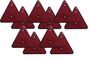 10 x Dreieckr�ckstrahler - Reflektor - rot - schraubbar - E-Pr�fzeichen