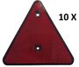 10 x Dreieckr�ckstrahler - Reflektor - rot - schraubbar - E-Pr�fzeichen