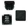 10 x Lamellenstopfen Vierkantrohrstopfen 25 x 25 mm (Au�en) Stopfen SCHWARZ