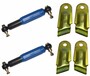2 x AL-KO Octagon Achsstodmpfer Stodmpfer BLAU + 2 Halter 