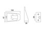 4x Aspck Halter fr Flexipoint - Aufhngeteil 150mm - Nr. 15-5311-007