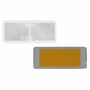 4 x Rckstrahler - Reflektor - Kleben - 90 x 40 mm - Wei - Prfzeichen