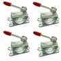 4 x ALKO Klemmhalter  48 mm Gu� mit Kipphebel Klemmschelle f�r St�tzrad / St�tzen 