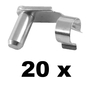 20 Stck - Federklappbolzen fr Gabelkopf 4x8