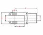 5 Stck - Gabelkopf 10x20 - M10 - Links