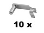 10 St�ck - Federklappbolzen f�r Gabelkopf 10x40
