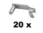 20 Stck - Federklappbolzen fr Gabelkopf 10x40