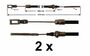 2 x Bremsseil f�r Peitz S234R -R234/76 - R160/76 - R205/83 HL:1000mm - GL:1275 mm
