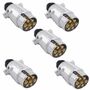 5 St�ck  Kabelstecker 7 polig Metall Wohnwagen Anh�nger Stecker Anh�ngerstecker