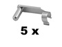 5 St�ck - ES-Bolzen - Sicherungsbolzen - Klappbolzen - f�r Gabelkopf 16x64