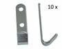 10 St�ck - Schleuderhaken Planenhaken Haken Stahl�