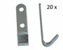 20 St�ck - Schleuderhaken Planenhaken Haken Stahl�
